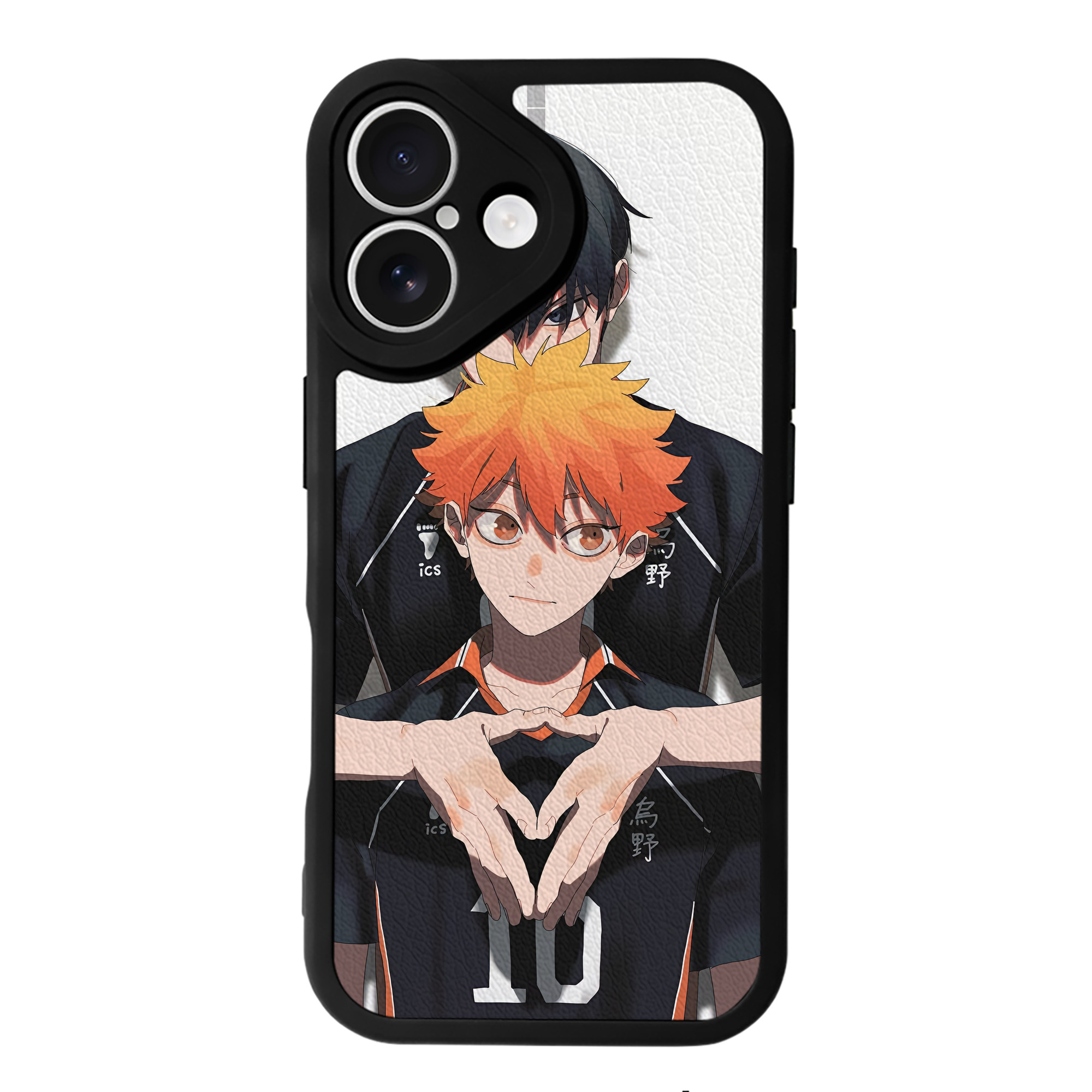 （画像用） ハイキュー!! Haikyu!! 【iPhone 16シリーズ対応】シリコンスマホケース（レザー調） 材質：シリコン